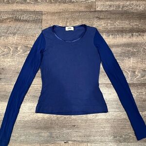Vintage Indigo Blue Long Sleeve